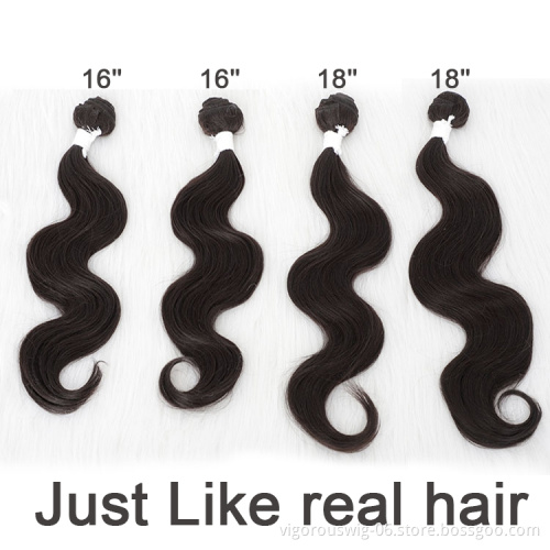 Hot Selling Wholesale Synthetic Wig Womens Brazillian Black Custom Extension Water Wave Curly Hair Pieces